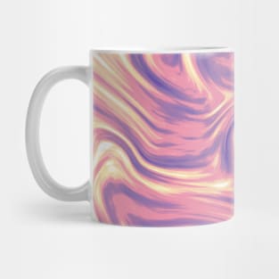 Rose Gold Molten Liquid Marble Abstract Artwork Mug